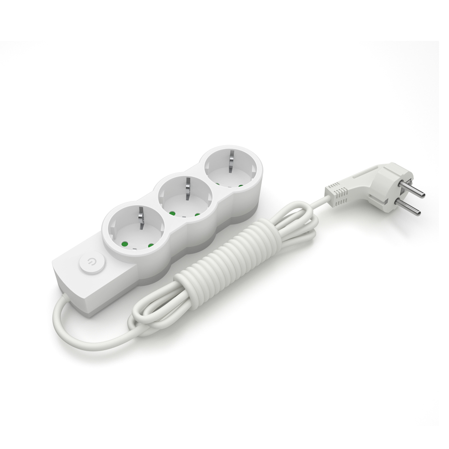 Подовжувач блоковий (PP) ELECTRUM 3 розетки 3м із заземленням та вимикачем (C-ES-1538)